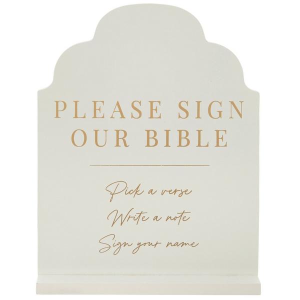 Sign Our Bible Wood Decor